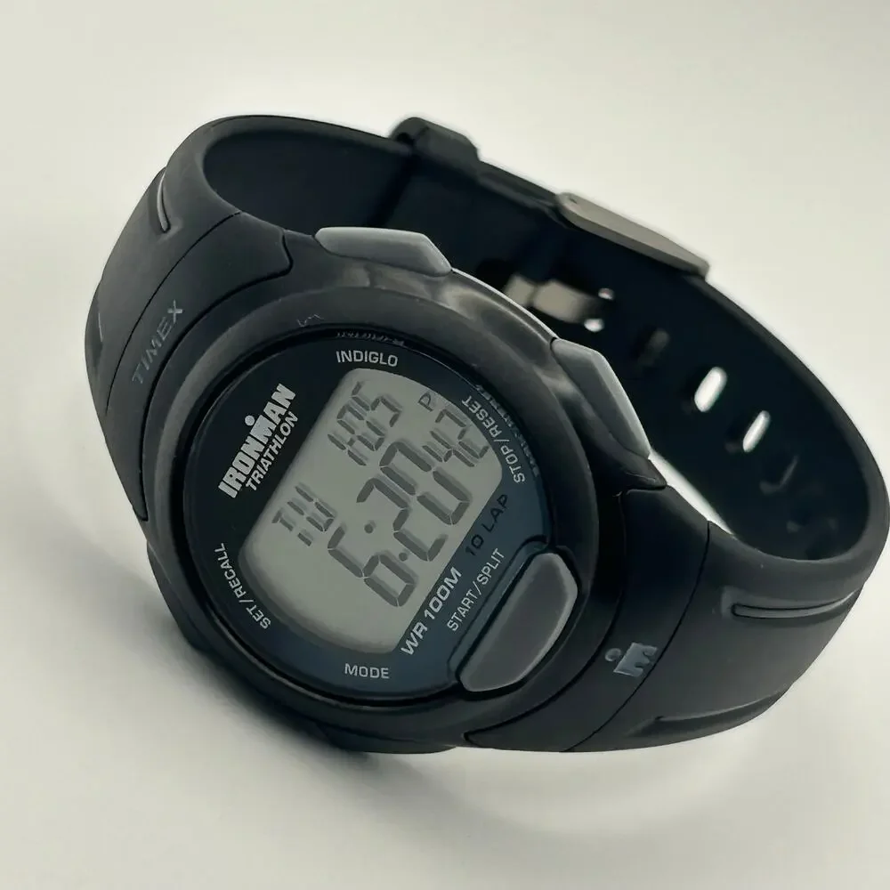 Timex Ironman T5K608 Black 10 Lap Essential Essential Watch Working New Battery